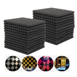6Pcs 12Pcs Acoustic Soundproof Foam Sound Stop Absorption for KTV Audio Room
