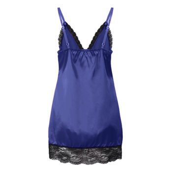 Plus Size 6 Colors Women Lace V-Necklace Sling Sleeping - Image 2