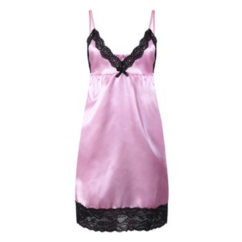 Plus Size 6 Colors Women Lace V-Necklace Sling Sleeping - Image 13