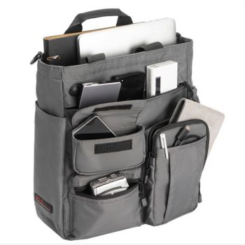 Men Large Capacity Crossbody Bag Multi-functional Business Laptop Tablet Handbag - Image 2