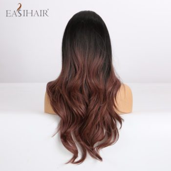 EASIHAIR Long Ombre Blonde Wigs for Middle Part Heat Resistant Synthetic Wigs Afro Women Wavy Cosplay Natural Hair Wigs - Image 6