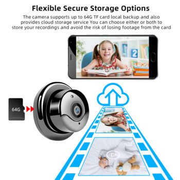 SDETER 1080P Wireless Mini WiFi Camera Home Security Camera IP CCTV Surveillance IR Night Vision Motion Detect Baby Monitor P2P - Image 5