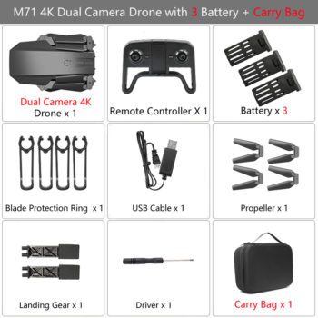 Teeggi M71 RC Drone with 4K HD Camera Foldable Mini Quadcopter WiFi FPV Selfie Drones Toys for Kids Dron VS SG106 SG107 E68 E58 - Image 7