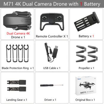 Teeggi M71 RC Drone with 4K HD Camera Foldable Mini Quadcopter WiFi FPV Selfie Drones Toys for Kids Dron VS SG106 SG107 E68 E58 - Image 15