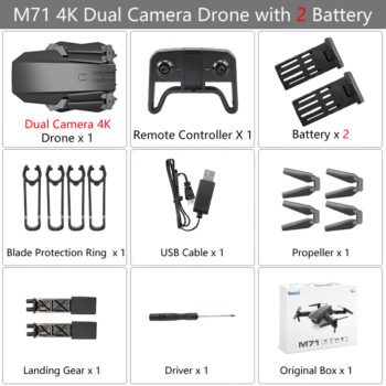 Teeggi M71 RC Drone with 4K HD Camera Foldable Mini Quadcopter WiFi FPV Selfie Drones Toys for Kids Dron VS SG106 SG107 E68 E58 - Image 9