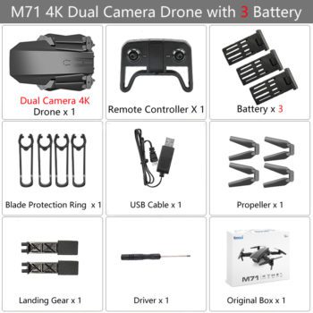 Teeggi M71 RC Drone with 4K HD Camera Foldable Mini Quadcopter WiFi FPV Selfie Drones Toys for Kids Dron VS SG106 SG107 E68 E58 - Image 18