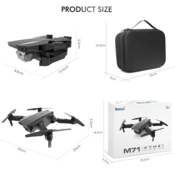 Teeggi M71 RC Drone with 4K HD Camera Foldable Mini Quadcopter WiFi FPV Selfie Drones Toys for Kids Dron VS SG106 SG107 E68 E58 - Image 6