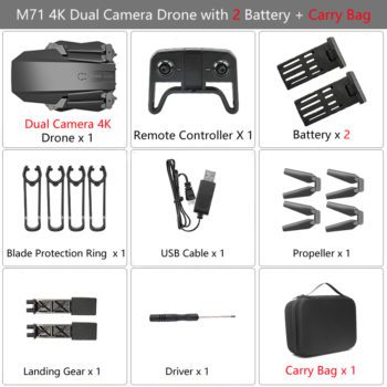 Teeggi M71 RC Drone with 4K HD Camera Foldable Mini Quadcopter WiFi FPV Selfie Drones Toys for Kids Dron VS SG106 SG107 E68 E58 - Image 16