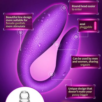 Wireless Vibrator Adult Toys For Couples USB Rechargeable Dildo G Spot U Silicone Stimulator Double Vibrators Sex Toy For Woman - Image 2