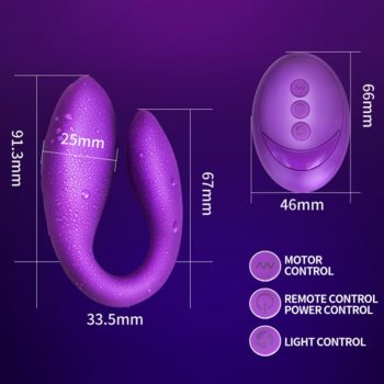 Wireless Vibrator Adult Toys For Couples USB Rechargeable Dildo G Spot U Silicone Stimulator Double Vibrators Sex Toy For Woman - Image 5