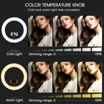 Travor LED Ring Light 18 Inch Ring Lamp Photo light ring With Tripod Phone holder for YouTube makeup Studio photography ringligt - Image 5