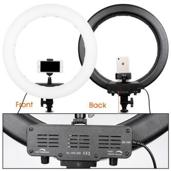 Travor LED Ring Light 18 Inch Ring Lamp Photo light ring With Tripod Phone holder for YouTube makeup Studio photography ringligt - Image 4