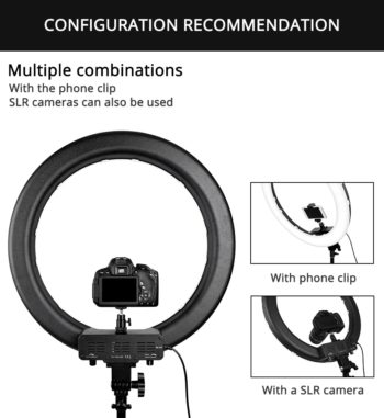 Travor LED Ring Light 18 Inch Ring Lamp Photo light ring With Tripod Phone holder for YouTube makeup Studio photography ringligt - Image 8