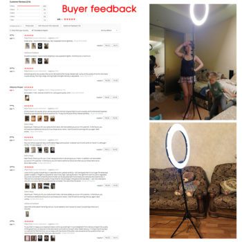 Travor LED Ring Light 18 Inch Ring Lamp Photo light ring With Tripod Phone holder for YouTube makeup Studio photography ringligt - Image 6