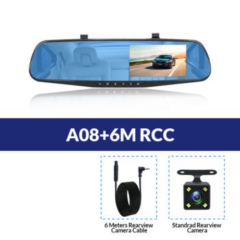 E-ACE Full HD 1080P Car Dvr Camera Auto 4.3 Inch Rearview Mirror Digital Video Recorder Dual Lens Registratory Camcorder - Image 15