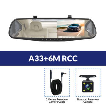 E-ACE Full HD 1080P Car Dvr Camera Auto 4.3 Inch Rearview Mirror Digital Video Recorder Dual Lens Registratory Camcorder - Image 9