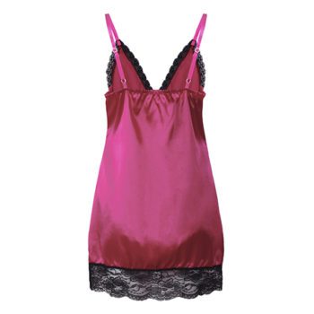 Plus Size 6 Colors Women Lace V-Necklace Sling Sleeping - Image 9