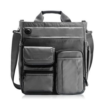 Men Large Capacity Crossbody Bag Multi-functional Business Laptop Tablet Handbag