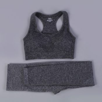 7 Colors GYMS Seamless Yoga Set Fitness Sport Suits Gym Set Clothing Crop Top Shirts High Waist Running Leggings Pants - Image 27