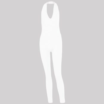 Simenual Solid Bodycon Halter Women Long Jumpsuits Skinny Backless Sleeveless Workout Overalls Sportswear Fashion Basic Jumpsuit - Image 9