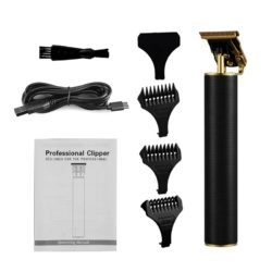 USB Rechargeable Hair Trimmer Cordless Barber Carving Hair Clipper Large Power Low Noise T-Outliner Hair Cutting For Kid Adults