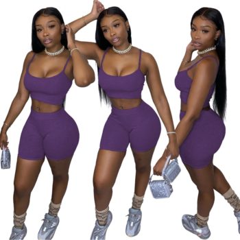 Co Ord Tracksuit Women Sportwear Summer Clothes for Women Crop Top Biker Shorts Set 2 Piece Sets Womens Outfits Ensemble Femme