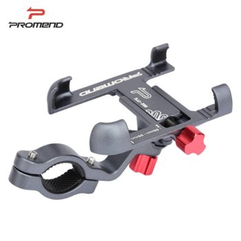 Promend Aluminum Alloy Bike Mobile Phone Holder Adjustable Bicycle Phone Holder Non-slip MTB Phone Stand Cycling Accessories