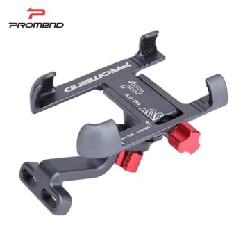 Promend Aluminum Alloy Bike Mobile Phone Holder Adjustable Bicycle Phone Holder Non-slip MTB Phone Stand Cycling Accessories