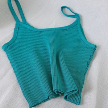HELIAR Women Tops Knitting Camisoles Female Solid Camis Street Camisole Ladies Camis With Straps Spaghetti Crop Tops Women