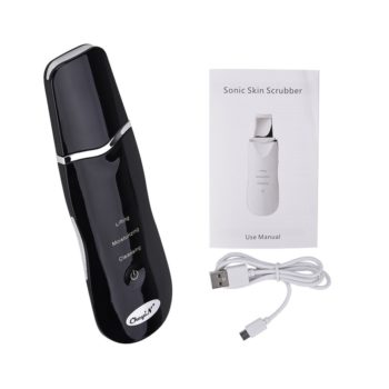 Professional Ultrasonic Facial Skin Scrubber Ion Deep Face Cleaning Peeling Rechargeable Skin Care Device Beauty Instrument 42