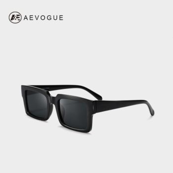 AEVOGUE Sunglasses Women Rectangle Frame Transparent Brand Designer Retro Sun Glasses Unisex Square Brown UV400 AE0664