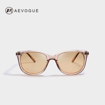 AEVOGUE Polarized Sunglasses Women Popupar Transparent Frame Cat Eye Sun Glasses Vintage Oculos Ladies UV400 AE0654