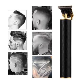 USB Rechargeable Hair Trimmer Cordless Barber Carving Hair Clipper Large Power Low Noise T-Outliner Hair Cutting For Kid Adults