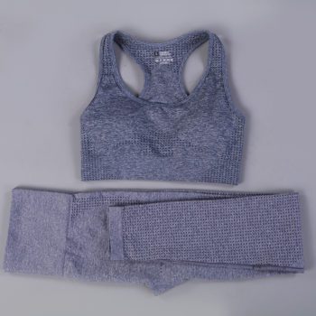 7 Colors GYMS Seamless Yoga Set Fitness Sport Suits Gym Set Clothing Crop Top Shirts High Waist Running Leggings Pants - Image 24