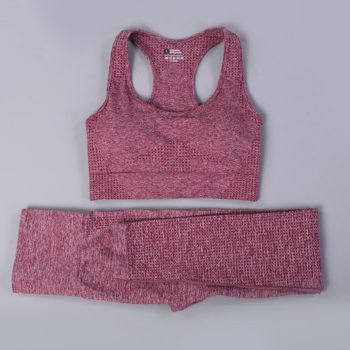 7 Colors GYMS Seamless Yoga Set Fitness Sport Suits Gym Set Clothing Crop Top Shirts High Waist Running Leggings Pants - Image 12