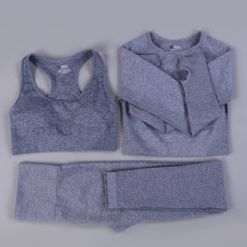 7 Colors GYMS Seamless Yoga Set Fitness Sport Suits Gym Set Clothing Crop Top Shirts High Waist Running Leggings Pants - Image 20
