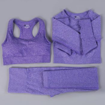 7 Colors GYMS Seamless Yoga Set Fitness Sport Suits Gym Set Clothing Crop Top Shirts High Waist Running Leggings Pants - Image 19
