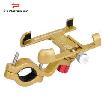 Promend Aluminum Alloy Bike Mobile Phone Holder Adjustable Bicycle Phone Holder Non-slip MTB Phone Stand Cycling Accessories
