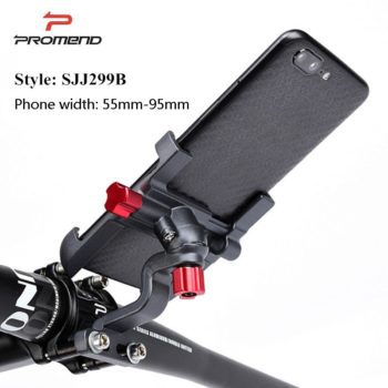 Promend Aluminum Alloy Bike Mobile Phone Holder Adjustable Bicycle Phone Holder Non-slip MTB Phone Stand Cycling Accessories