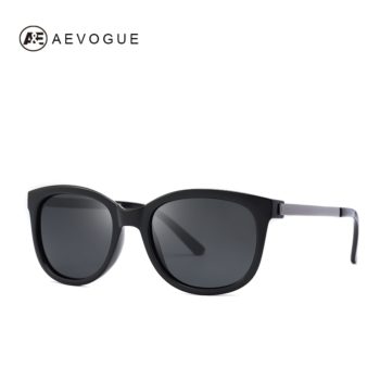 AEVOGUE Polarized Sunglasses Women Popupar Transparent Frame Cat Eye Sun Glasses Vintage Oculos Ladies UV400 AE0654