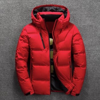 Down Jacket Male Winter Parkas Men -20 Degree White Duck Down Jacket Hooded Outdoor Thick Warm Padded Snow Coat Oversized M-4XL