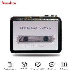 USB Cassette Capture Radio Player Portable USB Cassette Tape to MP3 Converter Capture Audio Music Player Tape Cassette Recorder