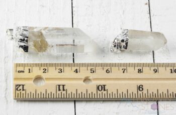 CLEAR QUARTZ Crystal Pendant - Raw Stone Jewelry, Gemstones, Handmade, E0904