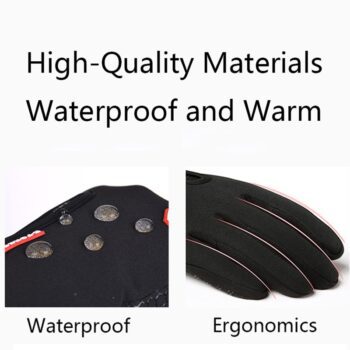 Unisex Touch Screen Winter Gloves Mens Warm Outdoor Cycling Driving Climbing Motorcycle Cold Gloves Waterproof Non-Slip Glove - Image 5